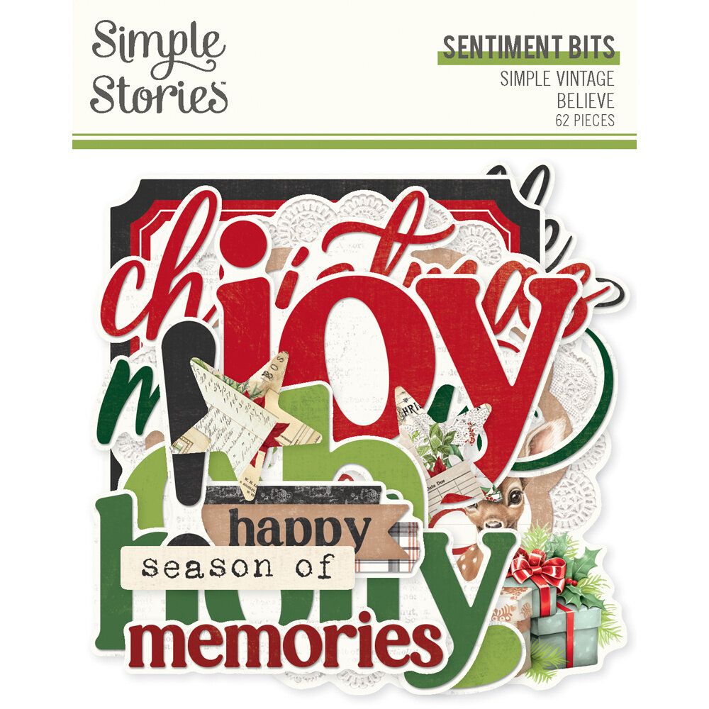 Simple Stories Simple Vintage Believe Sentiments Bits (25528) Simple Stories Simple Vintage Believe Sentiments Bits (25528)