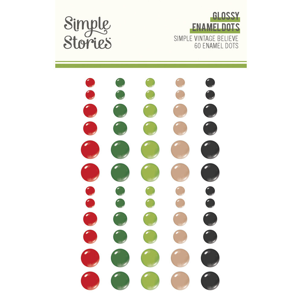 Simple Stories Simple Vintage Believe Glossy Enamel Dots (25535) Simple Stories Simple Vintage Believe Glossy Enamel Dots (25535)