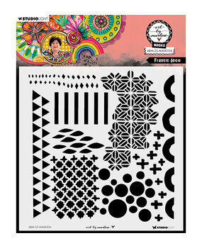 Studio Light Masking Stencil Frantic Deco (ABM-25-MASK356) Studio Light Masking Stencil Frantic Deco (ABM-25-MASK356)