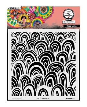 Studio Light Masking Stencil Deco Waves (ABM-25-MASK357) Studio Light Masking Stencil Deco Waves (ABM-25-MASK357)