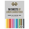 Card Deco 50 Sheets of Linen Cardstock A4 (A4P001-LKK) Card Deco 50 Sheets of Linen Cardstock A4 (A4P001-LKK)