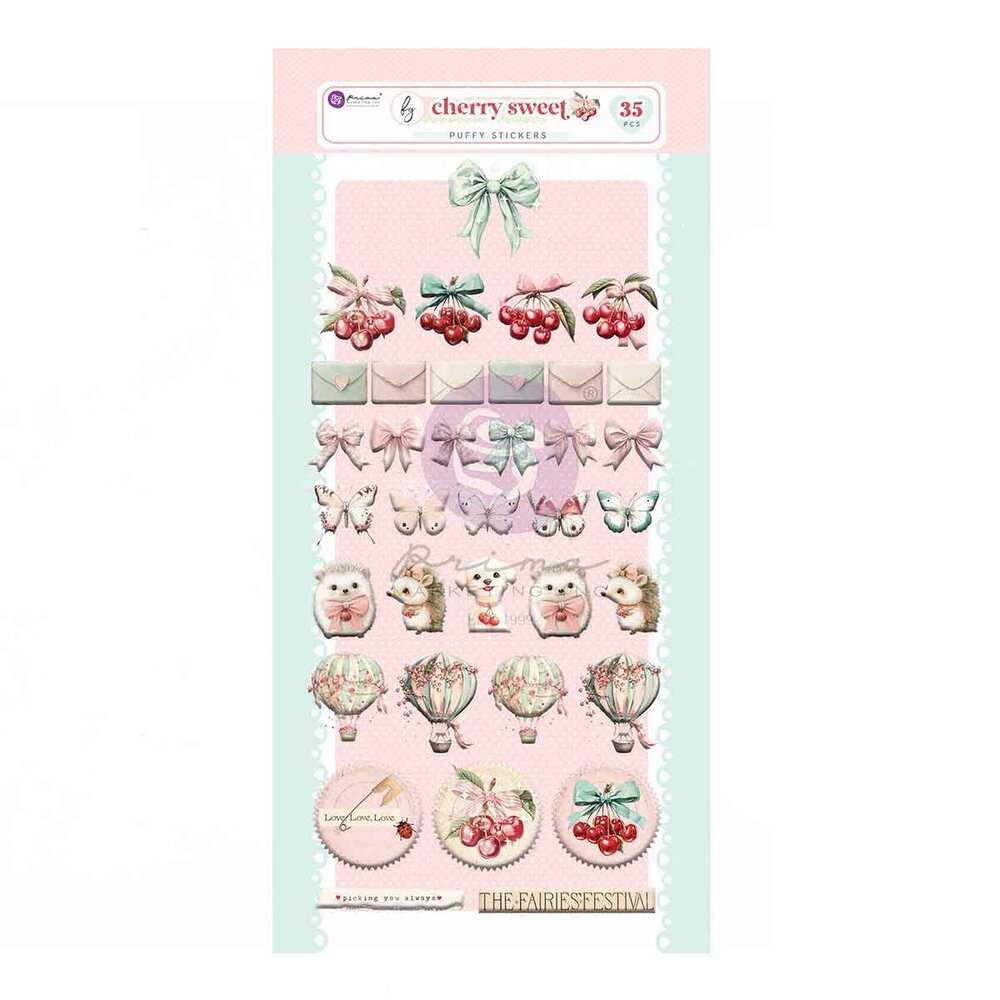 Prima Marketing Inc Cherry Sweet Puffy Stickers (981945) Prima Marketing Inc Cherry Sweet Puffy Stickers (981945)