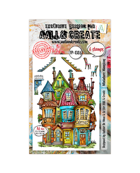 AALL and Create Clear Stamp Set A6 Miniature Mansions (AALL-TP-1306)