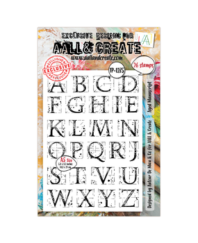 AALL and Create Clear Stamp Set A5 Aged Manuscript (AALL-TP-1275)