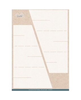 Card Deco Folding Card Stencil Elegance Zigzag (CDEST076)