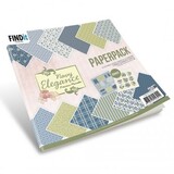 Precious Marieke Navy Elegance 8x8 Inch Paper Pack (PMPP10049)