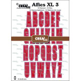 Crealies Alfies Dies Hoofdletters met Schaduw (CLALFXL03)