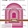 Crealies Nest Dies Bogen met Kleine Streepjes (CLNestXXL176) Crealies Nest Dies Bogen met Kleine Streepjes (CLNestXXL176)
