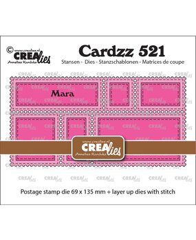 Crealies Cardzz Dies Postzegelframe Mini Slimline Mara (CLCZ521)