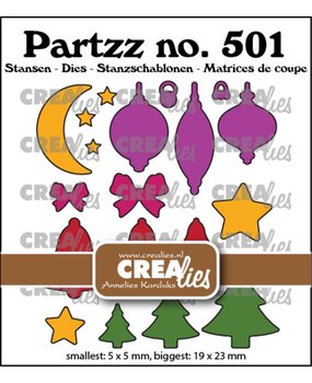 Crealies Partzz Dies Mini Kerst (CLPartzz501)