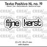Crealies Texto Positivo Dies Fijne Kerst (POSNL19) Crealies Texto Positivo Dies Fijne Kerst (POSNL19)