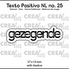 Crealies Texto Positivo Dies Gezegende (POSNL25) Crealies Texto Positivo Dies Gezegende (POSNL25)
