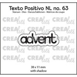 Crealies Texto Positivo Dies Advent (POSNL63)