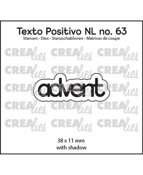 Crealies Texto Positivo Dies Advent (POSNL63)