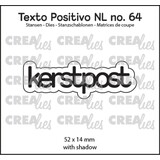 Crealies Texto Positivo Dies Kerstpost (POSNL64)