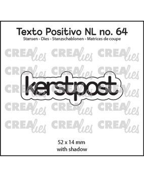 Crealies Texto Positivo Dies Kerstpost (POSNL64)