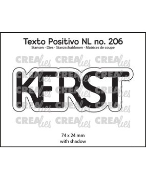 Crealies Texto Positivo Dies Kerst (POSNL206)