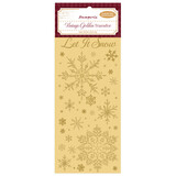 Stamperia Vintage Golden Transfer Let it Snow (DFLRGT05)