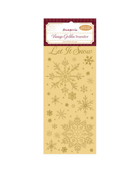 Stamperia Vintage Golden Transfer Let it Snow (DFLRGT05) Stamperia Vintage Golden Transfer Let it Snow (DFLRGT05)