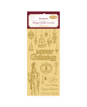 Stamperia Vintage Golden Transfer Merry Christmas (DFLRGT06) Stamperia Vintage Golden Transfer Merry Christmas (DFLRGT06)