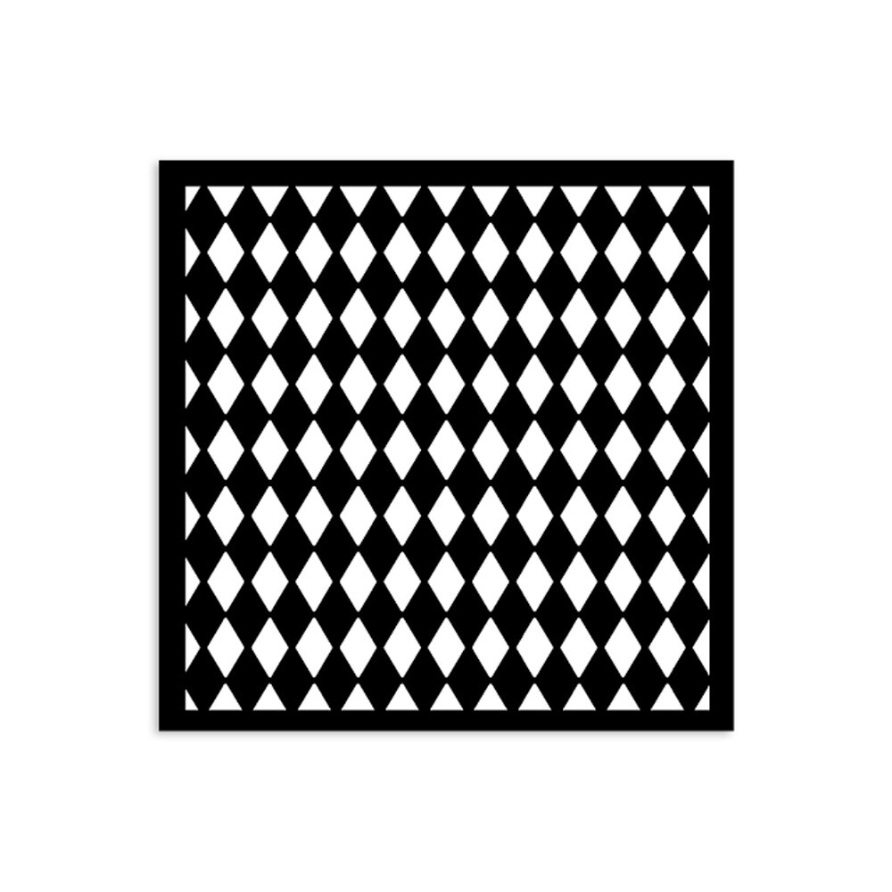 Stamperia Alice in Christmas Thick Stencil 12X12cm Rhombus Pattern (KSTDS54) Stamperia Alice in Christmas Thick Stencil 12X12cm Rhombus Pattern (KSTDS54)