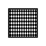 Stamperia Alice in Christmas Thick Stencil 12X12cm Rhombus Pattern (KSTDS54)