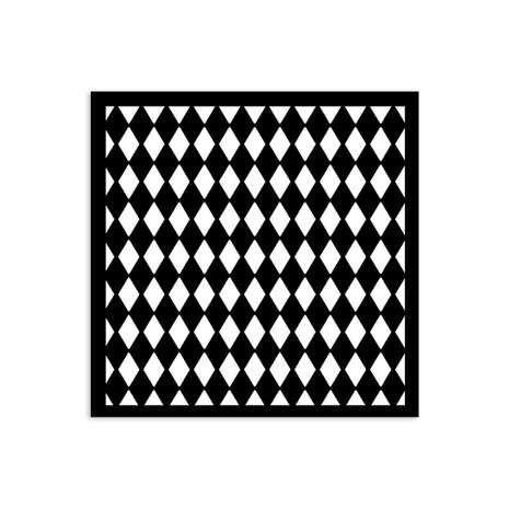 Stamperia Alice in Christmas Thick Stencil 12X12cm Rhombus Pattern (KSTDS54) Stamperia Alice in Christmas Thick Stencil 12X12cm Rhombus Pattern (KSTDS54)