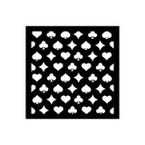 Stamperia Alice in Christmas Thick Stencil 12X12cm Poker Cards (KSTDS55)