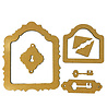 Stamperia Alice in Christmas MDF Crafty Shapes Blanks Frame and Key (KLSM63) Stamperia Alice in Christmas MDF Crafty Shapes Blanks Frame and Key (KLSM63)
