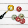 Stamperia Alice in Christmas Set of 6 Seals (WAXSL11) Stamperia Alice in Christmas Set of 6 Seals (WAXSL11)