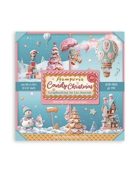 Stamperia Candy Christmas 12x12 Inch Single Face Paper Pack (SBBXLB27) Stamperia Candy Christmas 12x12 Inch Single Face Paper Pack (SBBXLB27)