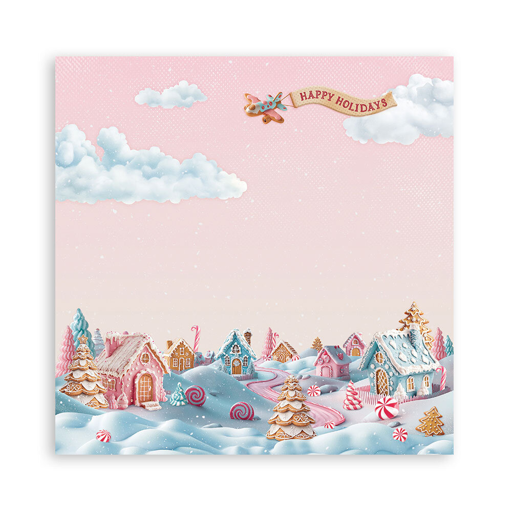 Stamperia Candy Christmas 12x12 Inch Single Face Paper Pack (SBBXLB27) Stamperia Candy Christmas 12x12 Inch Single Face Paper Pack (SBBXLB27)