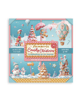 Stamperia Candy Christmas 8x8 Inch Single Face Paper Pack (SBBSXB15) Stamperia Candy Christmas 8x8 Inch Single Face Paper Pack (SBBSXB15)