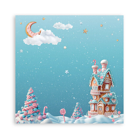Stamperia Candy Christmas 8x8 Inch Single Face Paper Pack (SBBSXB15) Stamperia Candy Christmas 8x8 Inch Single Face Paper Pack (SBBSXB15)