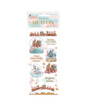 Stamperia Candy Christmas Rub-on 4x8,5 Inch Snowglobes (DFLRB174) Stamperia Candy Christmas Rub-on 4x8,5 Inch Snowglobes (DFLRB174)