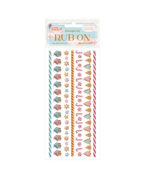Stamperia Candy Christmas Rub-on 4x8,5 Inch Stripes (DFLRB177) Stamperia Candy Christmas Rub-on 4x8,5 Inch Stripes (DFLRB177)