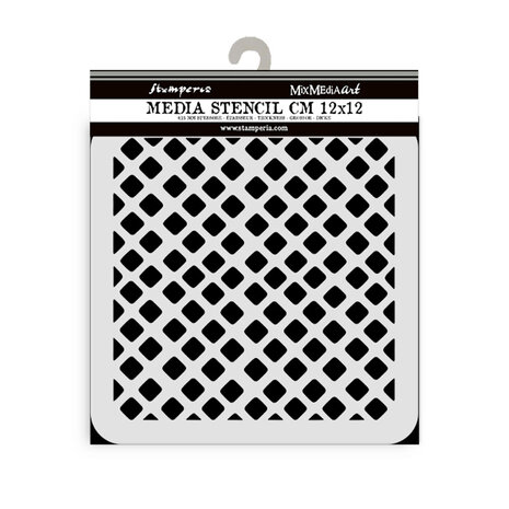 Stamperia Candy Christmas Thick Stencil 12X12cm Waffle Pattern (KSTDS50) Stamperia Candy Christmas Thick Stencil 12X12cm Waffle Pattern (KSTDS50)