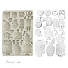 Stamperia Candy Christmas A5 Silicon Mould Cakes (KACMA584) Stamperia Candy Christmas A5 Silicon Mould Cakes (KACMA584)