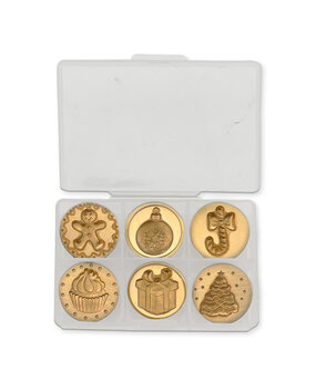 Stamperia Candy Christmas Set of 6 Seals (WAXSL09) Stamperia Candy Christmas Set of 6 Seals (WAXSL09)