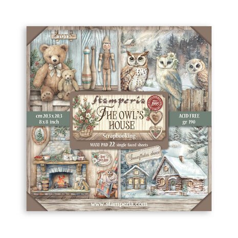 Stamperia The Owl's House 8x8 Inch Single Face Paper Pack (SBBSXB16) Stamperia The Owl's House 8x8 Inch Single Face Paper Pack (SBBSXB16)