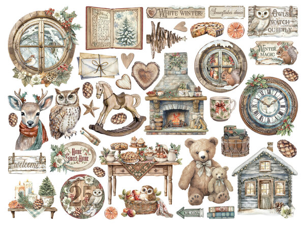 Stamperia The Owl's House Die Cuts (DFLDC119) Stamperia The Owl's House Die Cuts (DFLDC119)