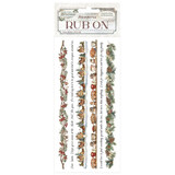 Stamperia The Owl's House Rub-on 4x8,5 Inch Stripes (DFLRB181)