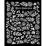 Stamperia The Owl's House Thick Stencil 20X25cm Pine Cones (KSTD185)