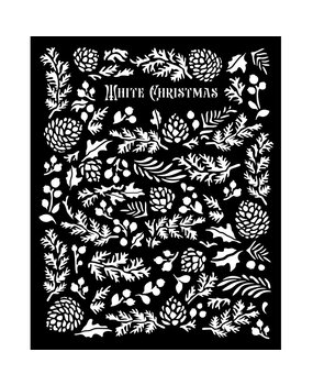 Stamperia The Owl's House Thick Stencil 20X25cm Pine Cones (KSTD185)