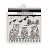Stamperia The Owl's House Thick Stencil 18x18cm Owls (KSTDQ125) Stamperia The Owl's House Thick Stencil 18x18cm Owls (KSTDQ125)