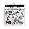 Stamperia The Owl's House Thick Stencil 18x18cm Cottage (KSTDQ126) Stamperia The Owl's House Thick Stencil 18x18cm Cottage (KSTDQ126)
