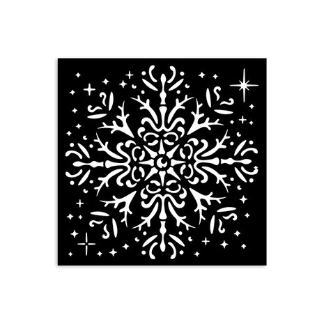 Stamperia The Owl's House Thick Stencil 12X12cm Snowflake (KSTDS52) Stamperia The Owl's House Thick Stencil 12X12cm Snowflake (KSTDS52)