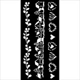 Stamperia The Owl's House Thick Stencil 12X25cm 3 stripes (KSTDL128)