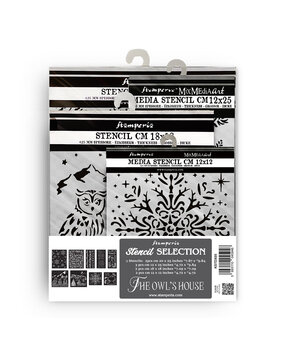 Stamperia The Owl's House Thick Stencil Assortment (9pcs) (KSTDX05)