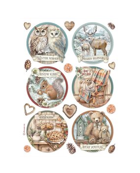 Stamperia The Owl's House A4 Rice Paper 6 Rounds (DFSA41057) Stamperia The Owl's House A4 Rice Paper 6 Rounds (DFSA41057)